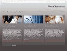 Tablet Screenshot of goebelwinkelmann.de